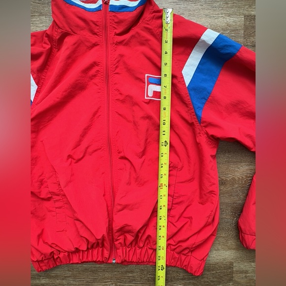 Vintage Fila x Snipes Women’s Full Zip Red Jacket Logo Pockets Size - L - Picture 5 of 12